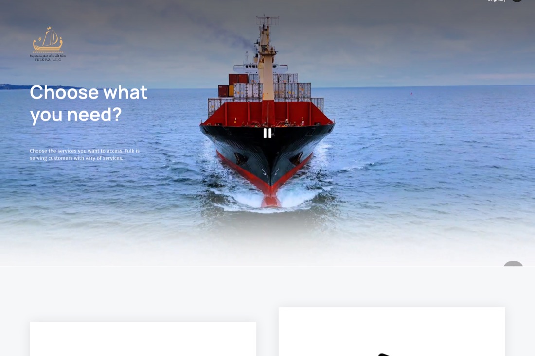 Screenshot of the Fulk F.Z. L.L.C website